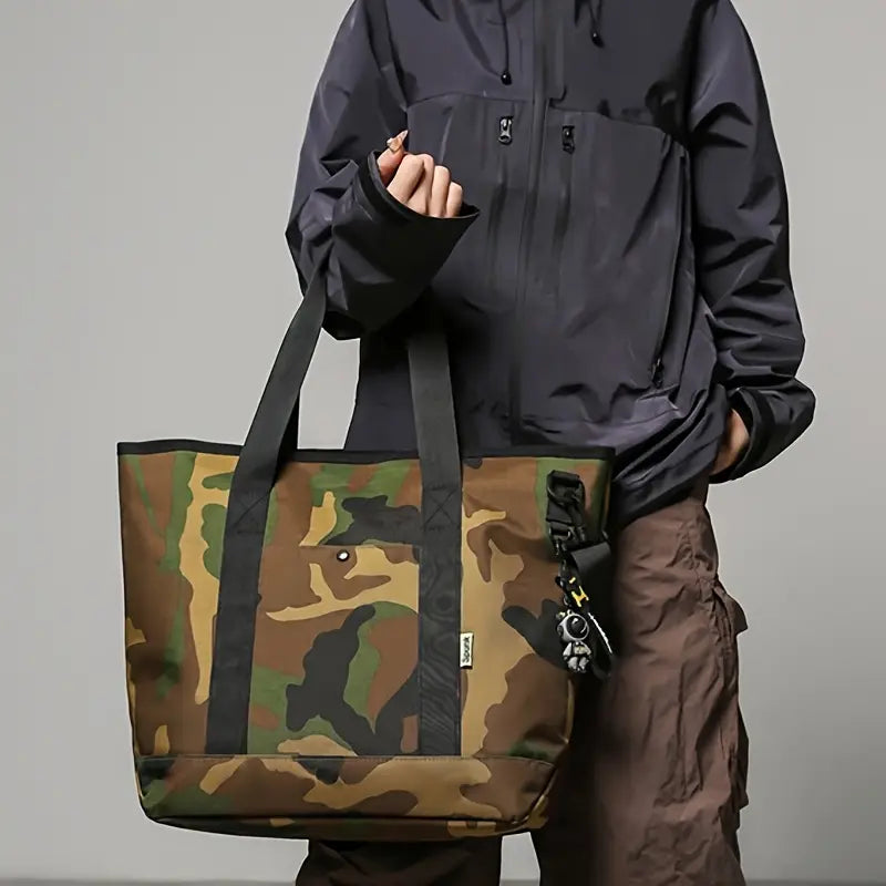 Sac bandoulière homme camouflage – Grand cabas tendance pour un look urbain
