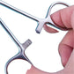 Pince Clamp à Billes 3, 4 et 5 mm pour Piercing – Outil de Précision en Acier Inoxydable pour Tatoueurs