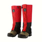 Guêtres de randonnée imperméables, coloris Rouge