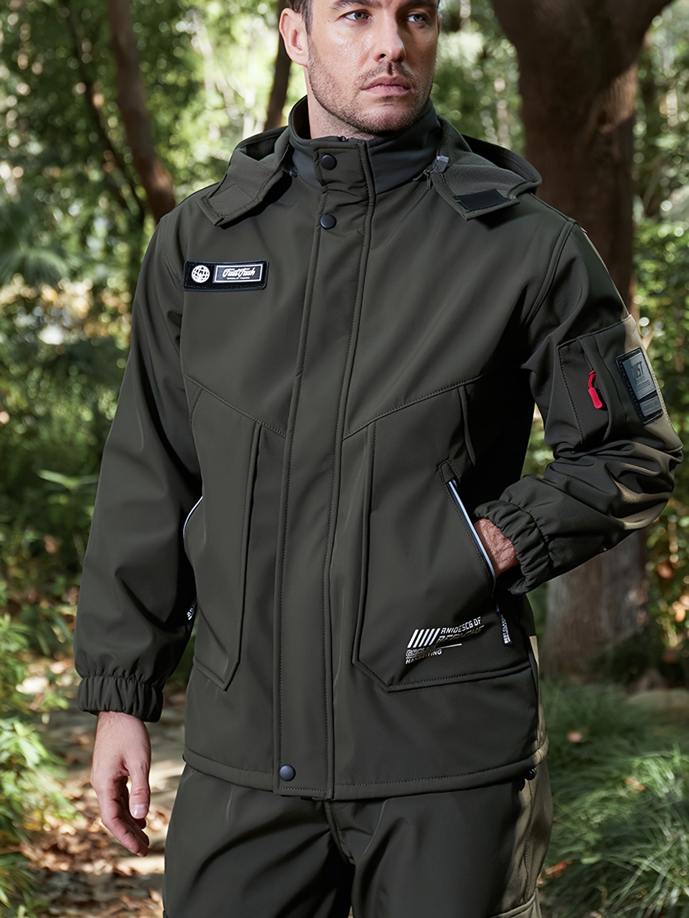 Ensemble d'hiver chaud en polaire épaisse pour hommes