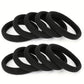 Lot de 50/100 Élastiques Cheveux Noirs – Sans Métal, Doux et Résistants pour Queue de Cheval et Coiffures Quotidiennes