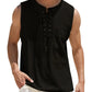 Débardeur fantaisie homme – Top sans manches à lacets style médiéval tendance