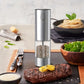 Moulin à Poivre Électrique Rechargeable – Broyeur Inox avec Réservoir Transparent