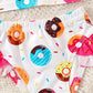 Maillot de bain fille deux pièces – Bikini fun imprimé donuts colorés