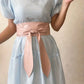 Ceinture Large Femme en Similicuir, coloris Rose
