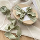 Ruban Cadeau en Tissu Vert Sauge – Élégant et Réutilisable pour Emballage Cadeaux et Décoration