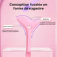 Gua Sha Visage en Silicone – Accessoire Massage Beauté avec Motif Cœur, Anti-Rides & Relaxation