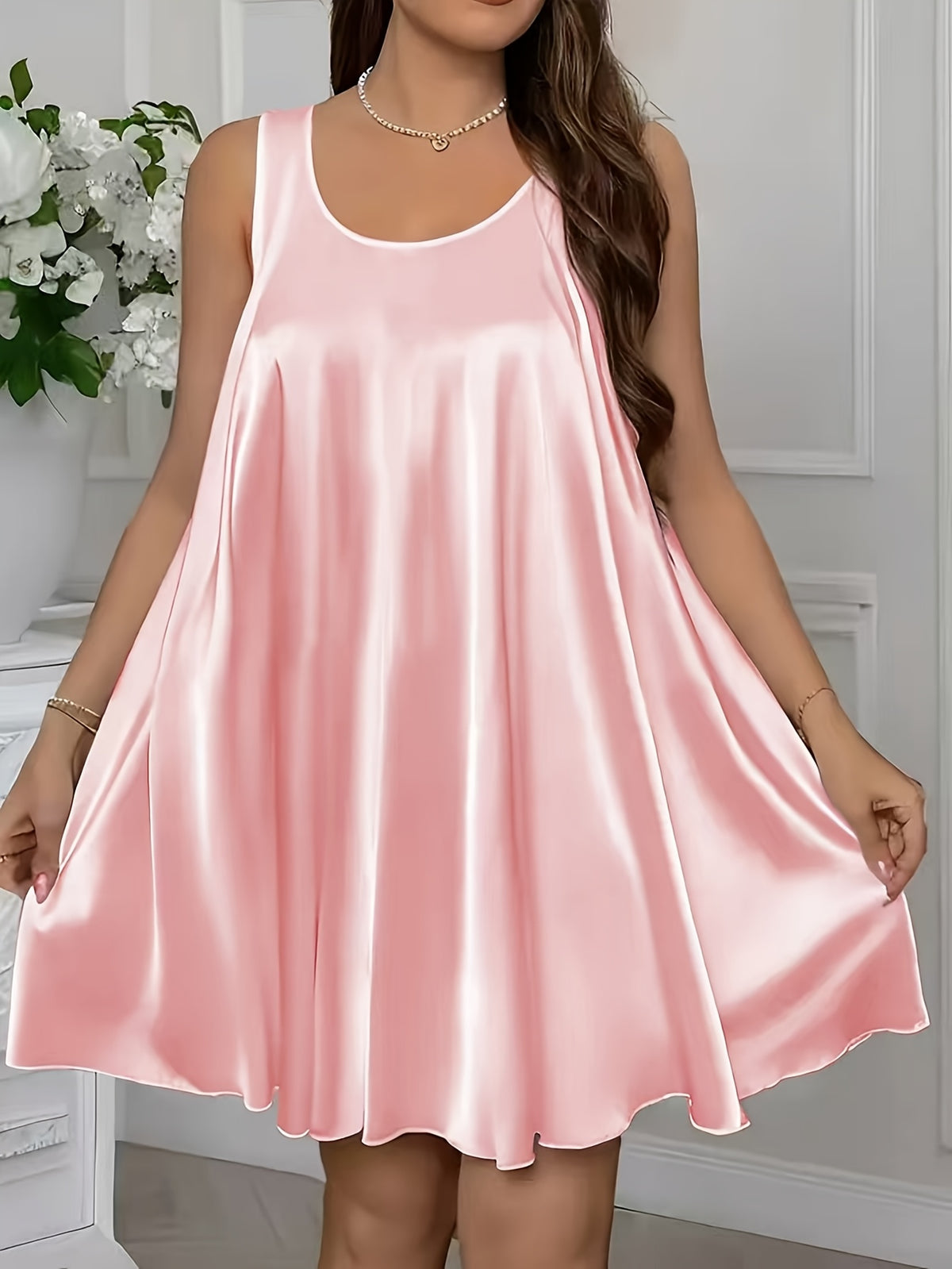 Ensemble de 3 nuisettes sexy sans manches pour femmes