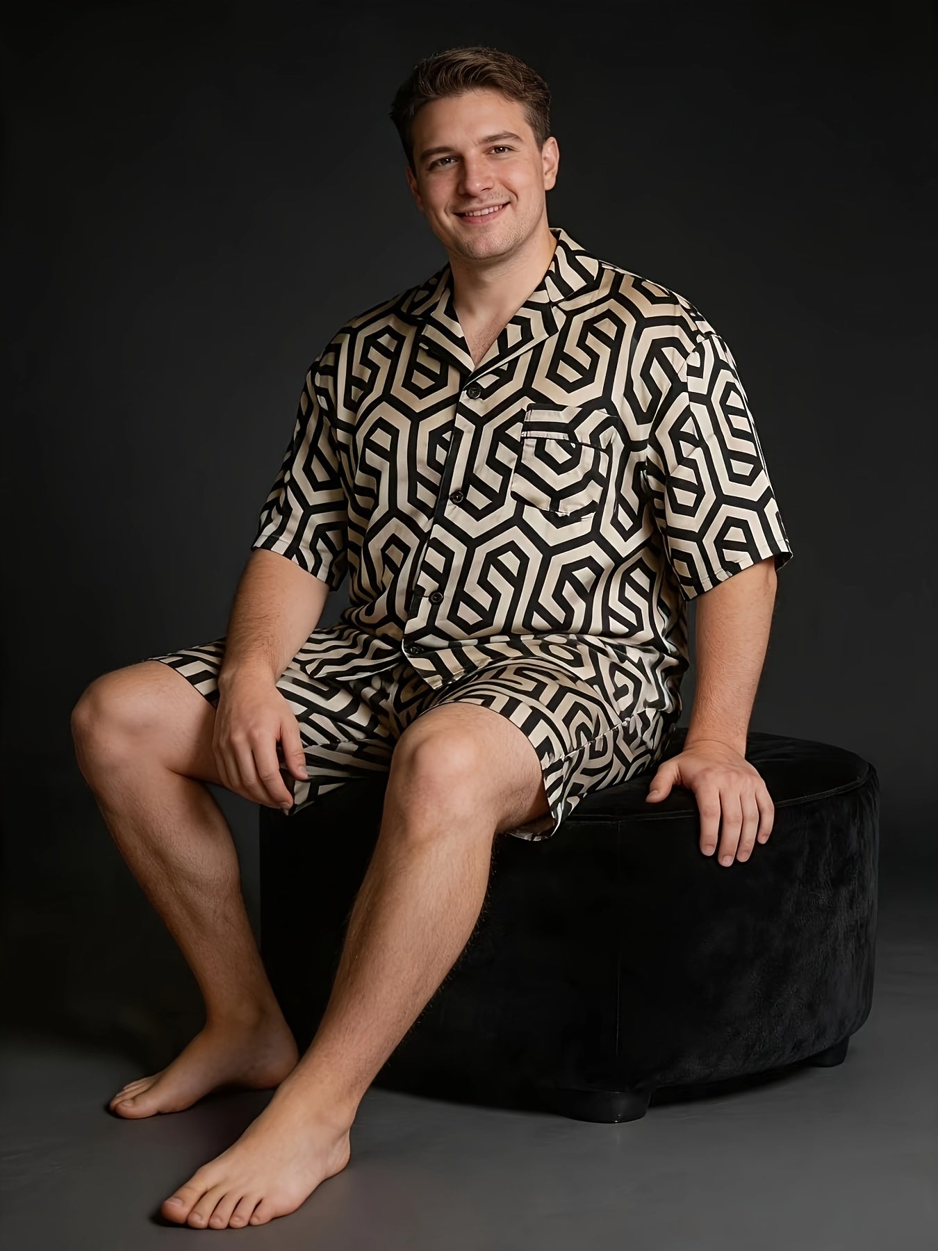 Nouveau ensemble décontracté pour homme grande taille