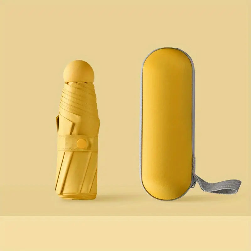 Parapluie compact pliable avec étui rigide  Design élégant et protection maximale