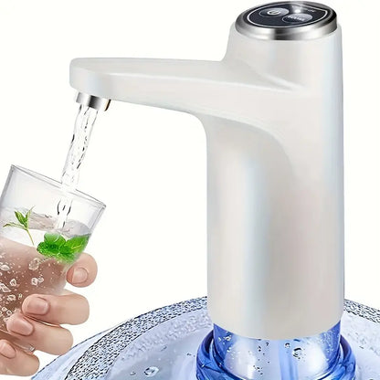 Pompe Électrique Rechargeable pour Bouteille d’Eau, coloris Blanc
