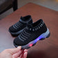 Baskets lumineuses fille – Chaussures de sport respirantes avec semelle LED colorée