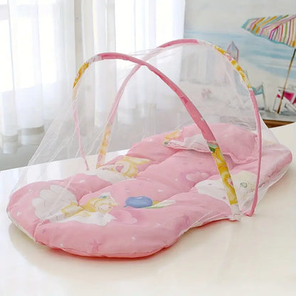 Matelas Bébé Confort avec Moustiquaire – Tapis de Sommeil Douillet pour Chambre Bébé