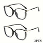 Lot de 2 lunettes de vue femme – Monture noire élégante avec détails métalliques, coloris Noir + noir