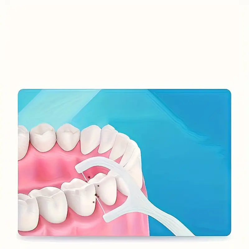 50 Bâtonnets Fil Dentaire avec Manche – Cure-dents Hygiéniques pour Nettoyage Interdentaire & Soin Gencives
