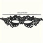 Masque vénitien femme en dentelle noire – Accessoire élégant pour soirée, bal masqué et carnaval