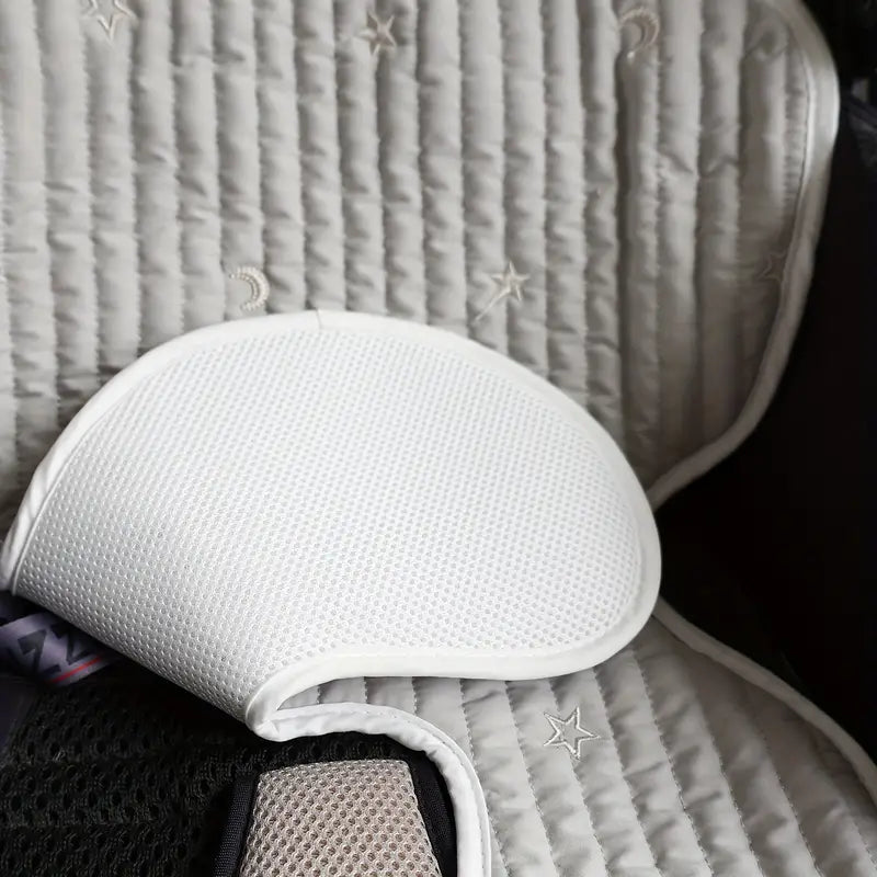 Coussin réducteur universel poussette – Matelas de siège bébé respirant et lavable blanc et gris