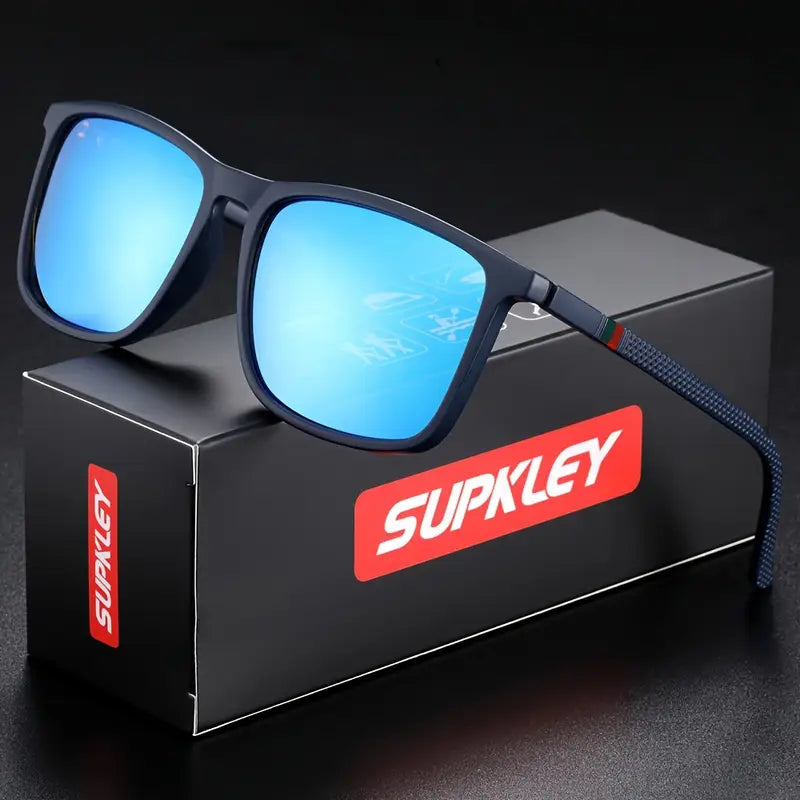 Lunettes de soleil sport homme UV400 – Monture légère anti-reflets pour running, vélo et outdoor