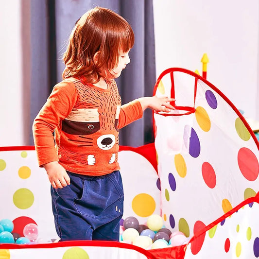 Tente à balles pour bébé et tout-petit – Aire de jeu pliable avec balles colorées pour amusement et éveil