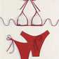 Ensemble Bikini Brésilien – Triangle Ajustable & Bas Échancré à Nouer