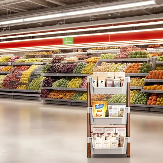 Étagère de rangement mobile à roulettes – Chariot modulable en plastique pour livres, fournitures et jouets