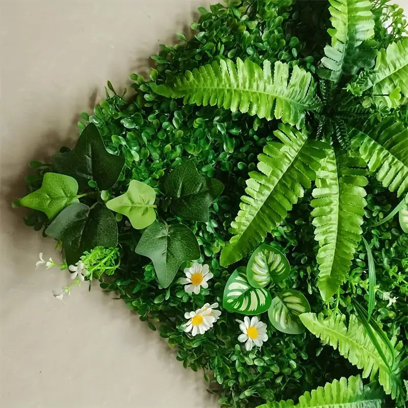 Panneau de Feuillage Artificiel Tropical – Décoration Murale et Clôture pour Jardin, Terrasse et Balcon