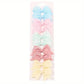 Lot de 6 Barrettes Nœuds Colorés pour Cheveux Enfant – Accessoires Pastel Élégants