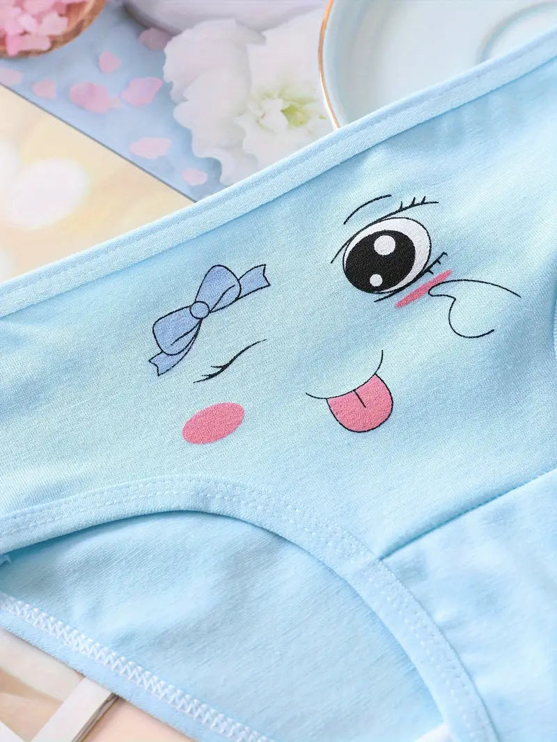 Culotte Fille en Coton Rose Motif Étoiles – Sous-vêtement Enfant Confortable et Doux