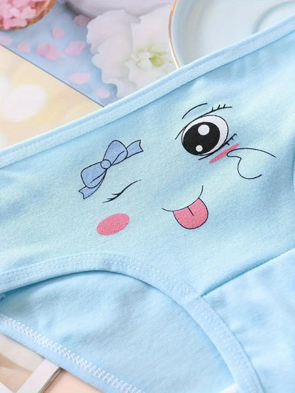 Culotte Fille en Coton Rose Motif Étoiles – Sous-vêtement Enfant Confortable et Doux