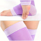 Bas de Contention Femme Violet – Mi-cuisses sans Pieds, Compression Douce pour Jambes Légères et Style Coloré
