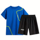 Ensemble de Sport Enfant – T-shirt Blanc et Short Noir Respirant Garçon/Fille