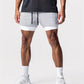 Short de sport homme 2 en 1 – Running & Fitness – Léger, respirant avec cuissard intégré