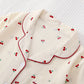 Pyjama Femme Été à Motif Cerises – Ensemble Haut Chemise & Short Léger