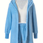 Pyjama Femme 3 Pièces Doudou Ultra Doux – Gilet, Débardeur & Short Cocooning pour Hiver