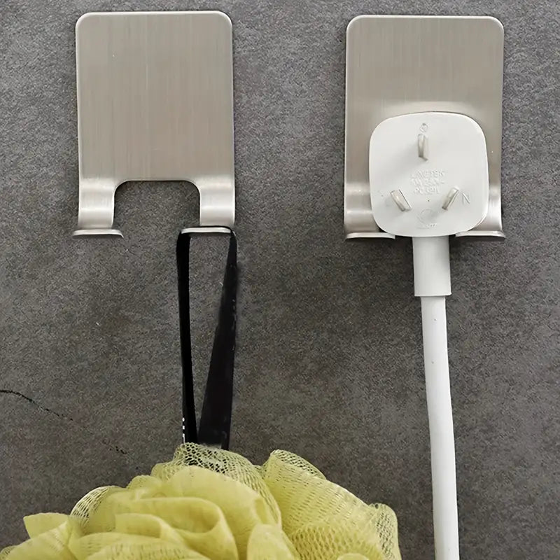 Support Murale pour Rasoir en Acier Inoxydable – Crochet Adhésif Étanche | Accessoires Salle de Bain