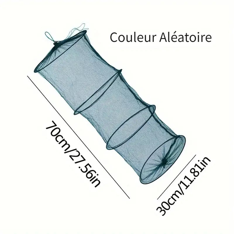 Filet de pêche pliable 70 cm – Cage à poissons et écrevisses avec ouverture circulaire
