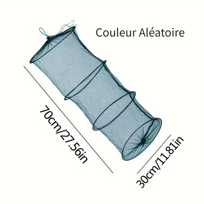 Filet de pêche pliable 70 cm – Cage à poissons et écrevisses avec ouverture circulaire