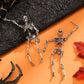 Boucles d’oreilles squelette articulé – Accessoire Halloween gothique tendance