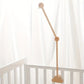 Support mobile en bois pour lit bébé – Bras rotatif décoratif pour chambre bébé