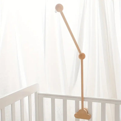 Support mobile en bois pour lit bébé – Bras rotatif décoratif pour chambre bébé