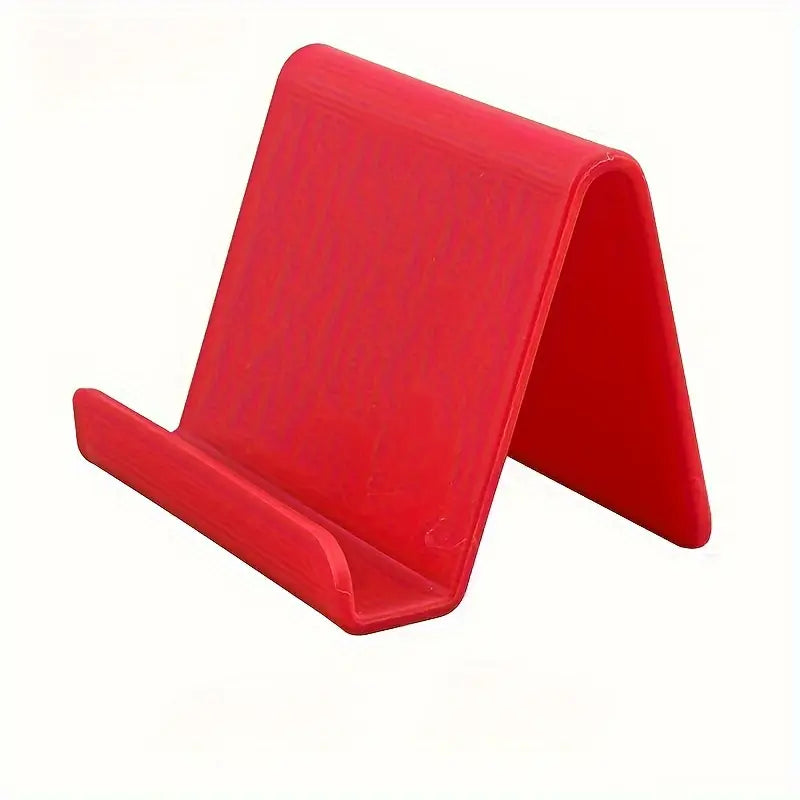 Support Téléphone Bureau Minimaliste – Porte-Téléphone Compact en Plastique Noir pour Table ou Bureau