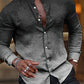 Chemise décontractée à manches longues dégradé, coloris Gris