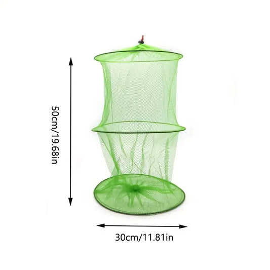 Filet de pêche pliable 70 cm – Cage à poissons et écrevisses avec ouverture circulaire