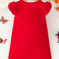 obe Bébé Fille en Jean Imprimé Coccinelle – Tenue Mignonne et Colorée