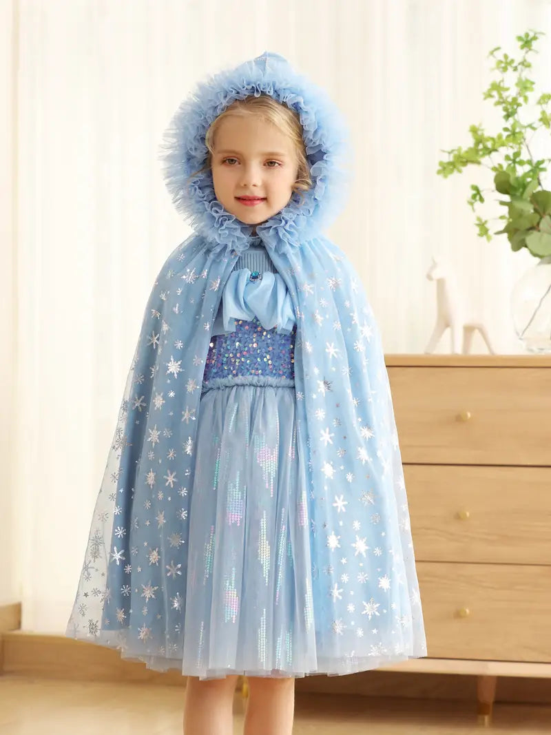 Cape de princesse avec capuche – Déguisement féerique pour fille