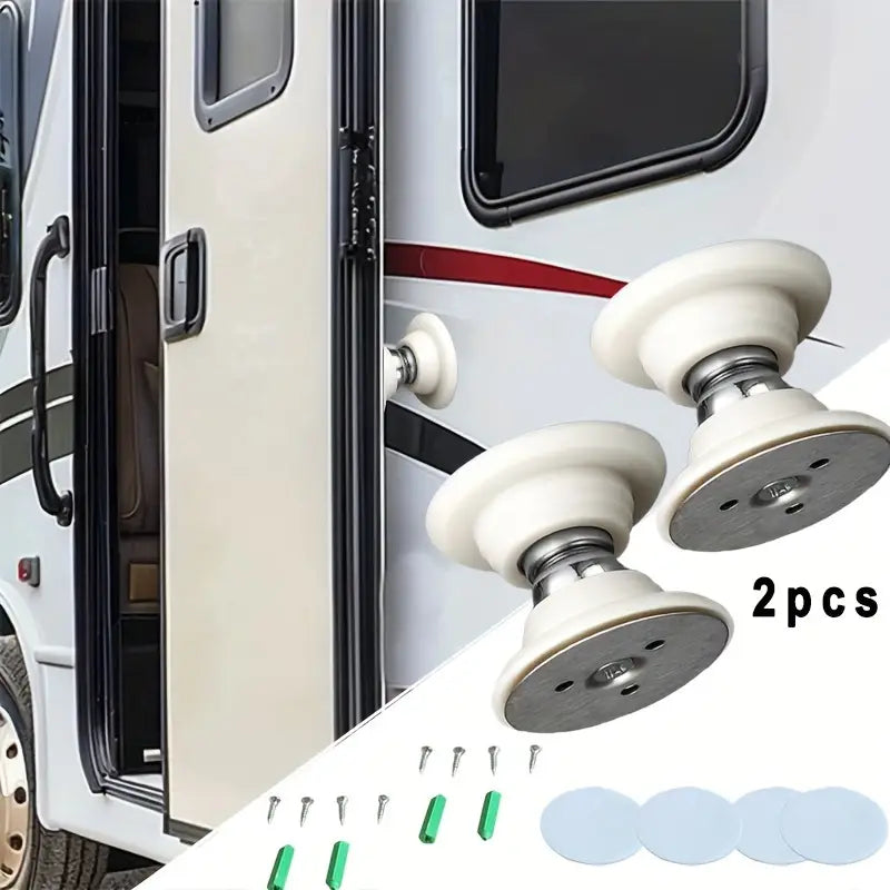 Butée de Porte Camping-Car Renforcée – Accessoire Antivent avec Base Large 5,3 cm pour Plus de Stabilité