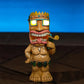 Statue Tiki Lumineuse avec Tambour – Décoration LED Solaire pour Ambiance Tropicale en Extérieur