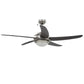 Ventilateur de plafond design moderne – 5 pales en bois avec éclairage LED intégré silencieux
