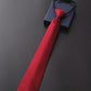 Cravate rouge homme avec élastique – Accessoire élégant pour costume, mariage et affaires