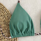 Haut de Bikini Femme Triangle – Bretelles Léopard à Nouer, Look Sauvage et Raffiné